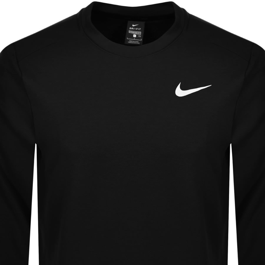 Alternative Image for ProductNike Training Crew Neck Logo Sweatshirt Black2